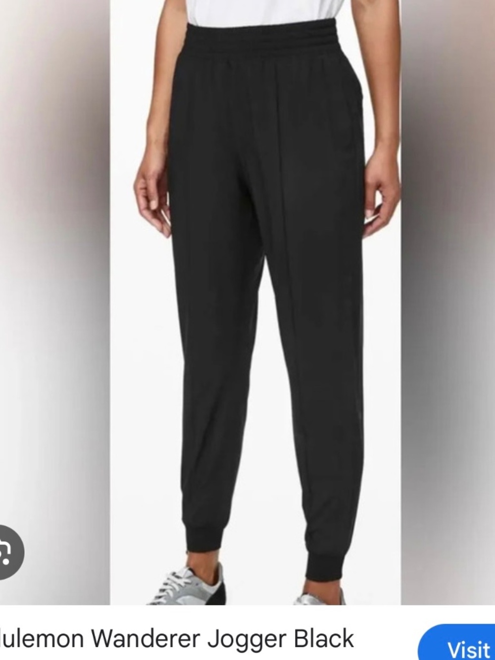 lululemon black Wanderer Jogger Track Pants